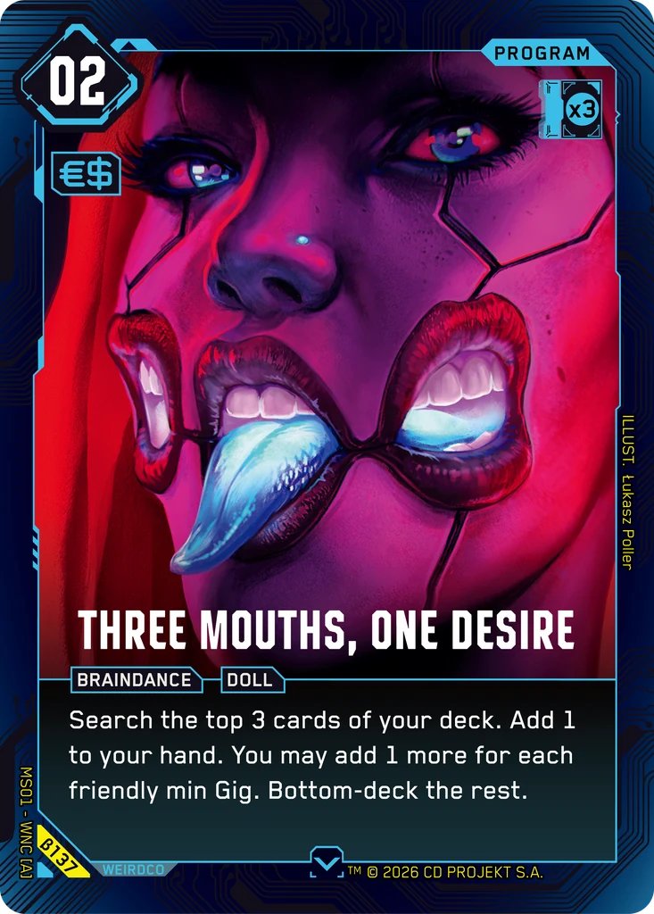 Three Mouths, One Desire, Welcome to Night City - Beta · B137
