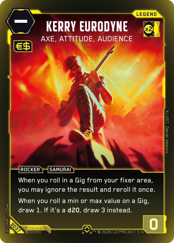 Kerry Eurodyne - Axe, Attitude, Audience, Welcome to Night City - Beta · B037
