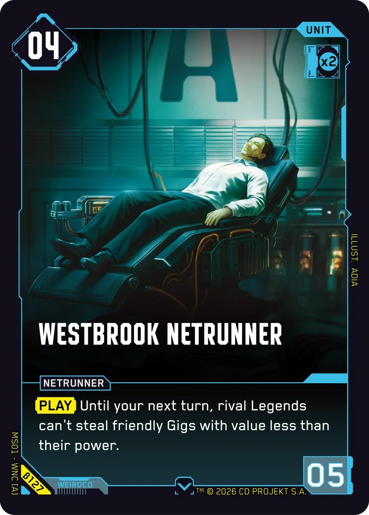 Westbrook Netrunner, Welcome to Night City - Beta · B127