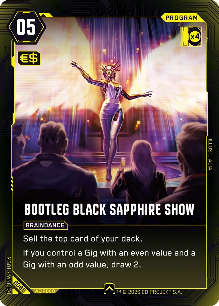 Bootleg Black Sapphire Show, Welcome to Night City - Beta · B066