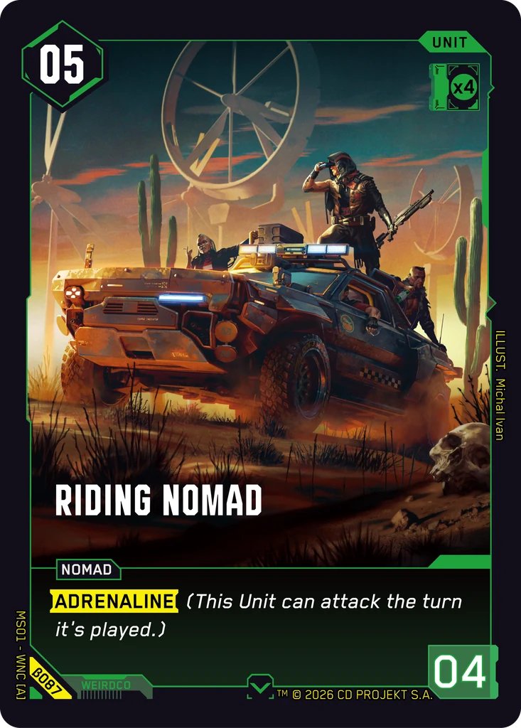 Riding Nomad, Welcome to Night City - Beta · B087
