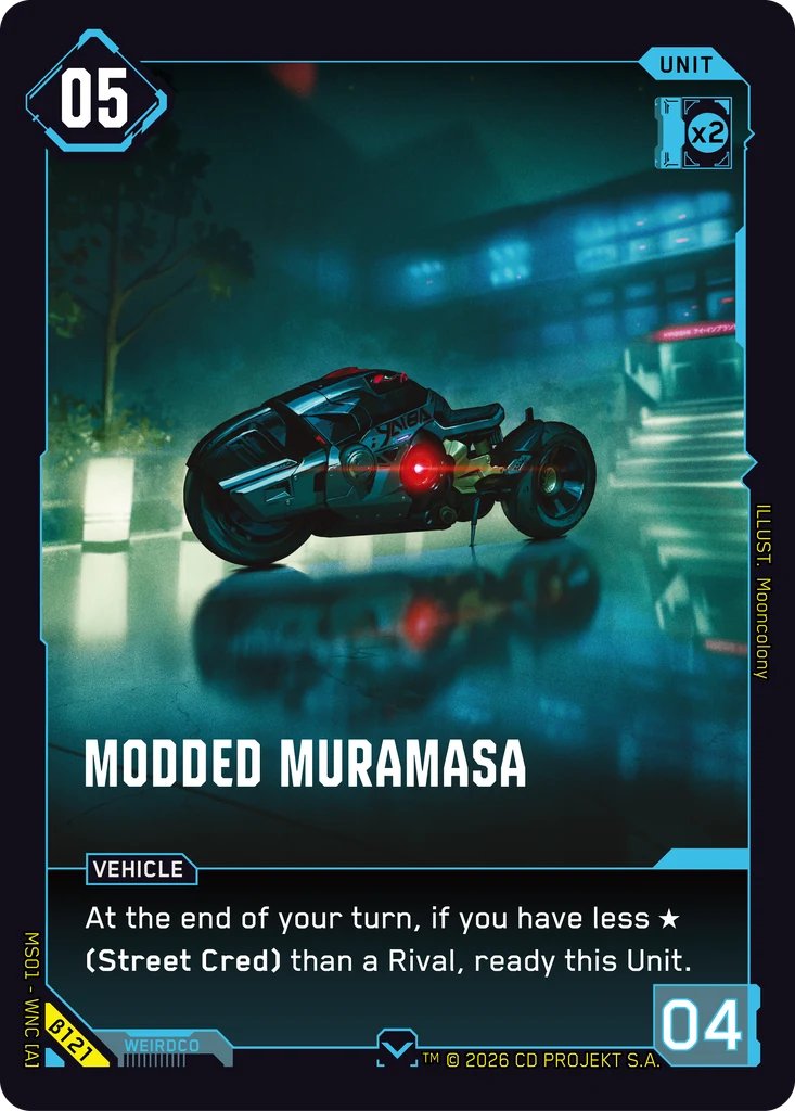 Modded Muramasa, Welcome to Night City - Beta · B121