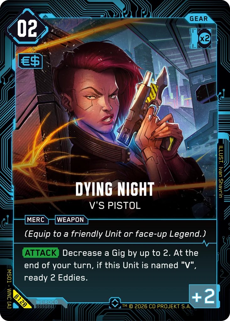 Dying Night - V's Pistol, Welcome to Night City - Beta · B128