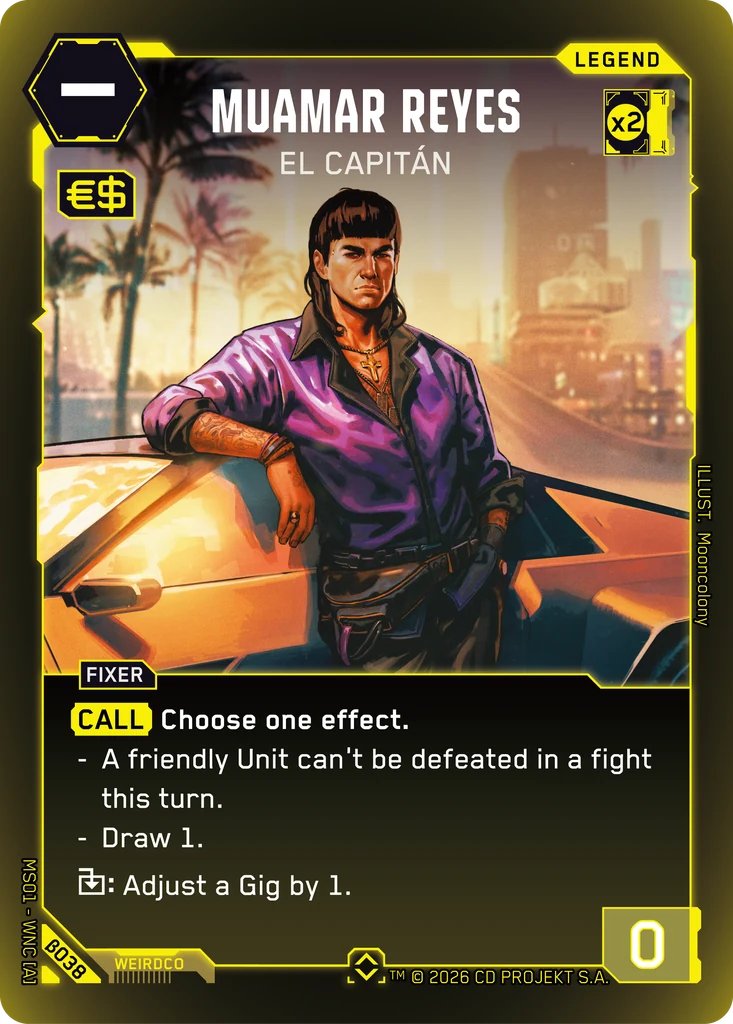 Muamar Reyes - El Capitan, Welcome to Night City - Beta · B038
