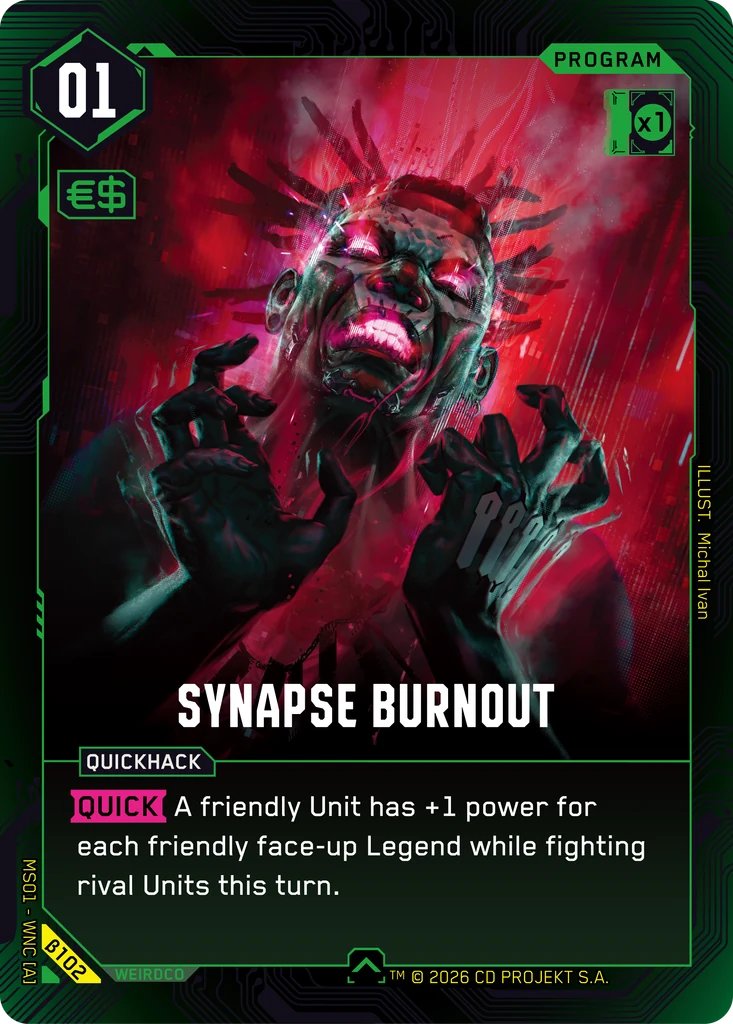 Synapse Burnout, Welcome to Night City - Beta · B102