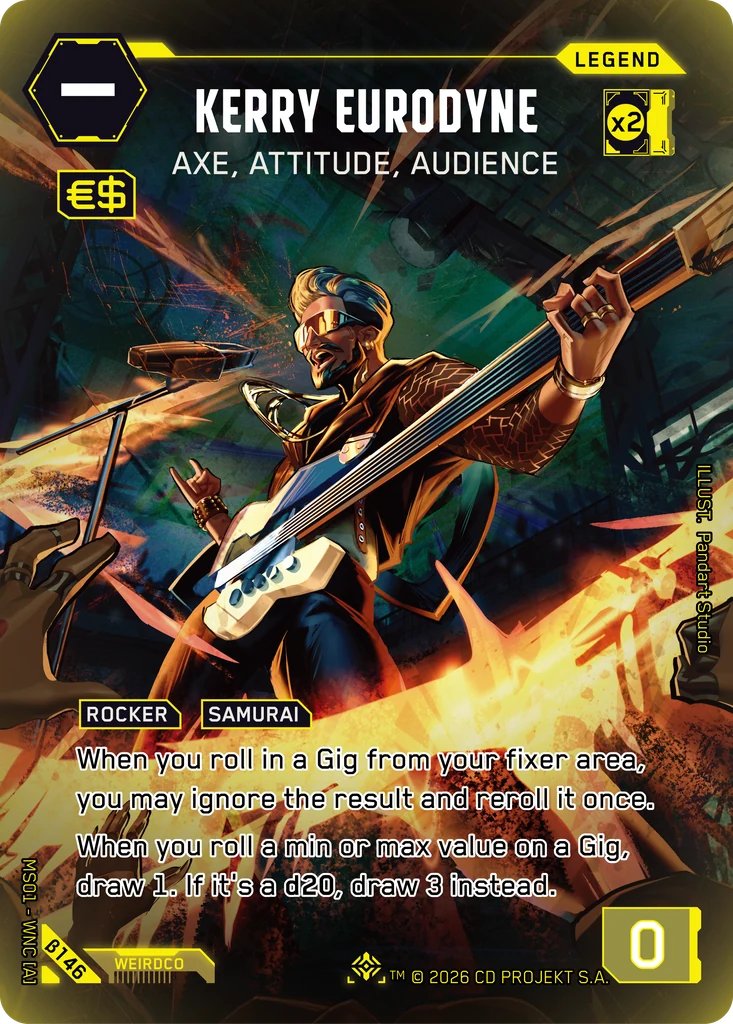 Kerry Eurodyne - Axe, Attitude, Audience, Welcome to Night City - Beta · B146