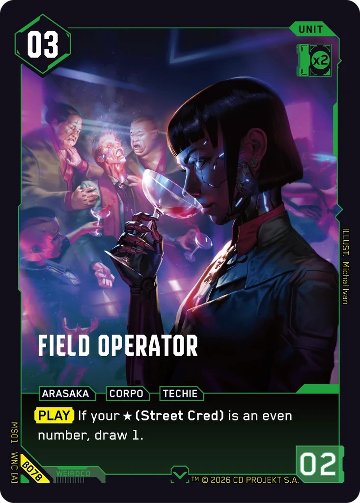 Field Operator, Welcome to Night City - Beta · B078