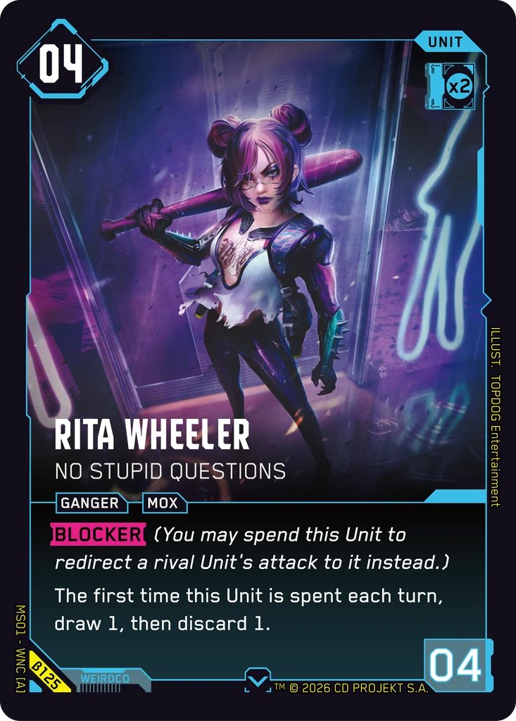 Rita Wheeler - No Stupid Questions, Welcome to Night City - Beta · B125
