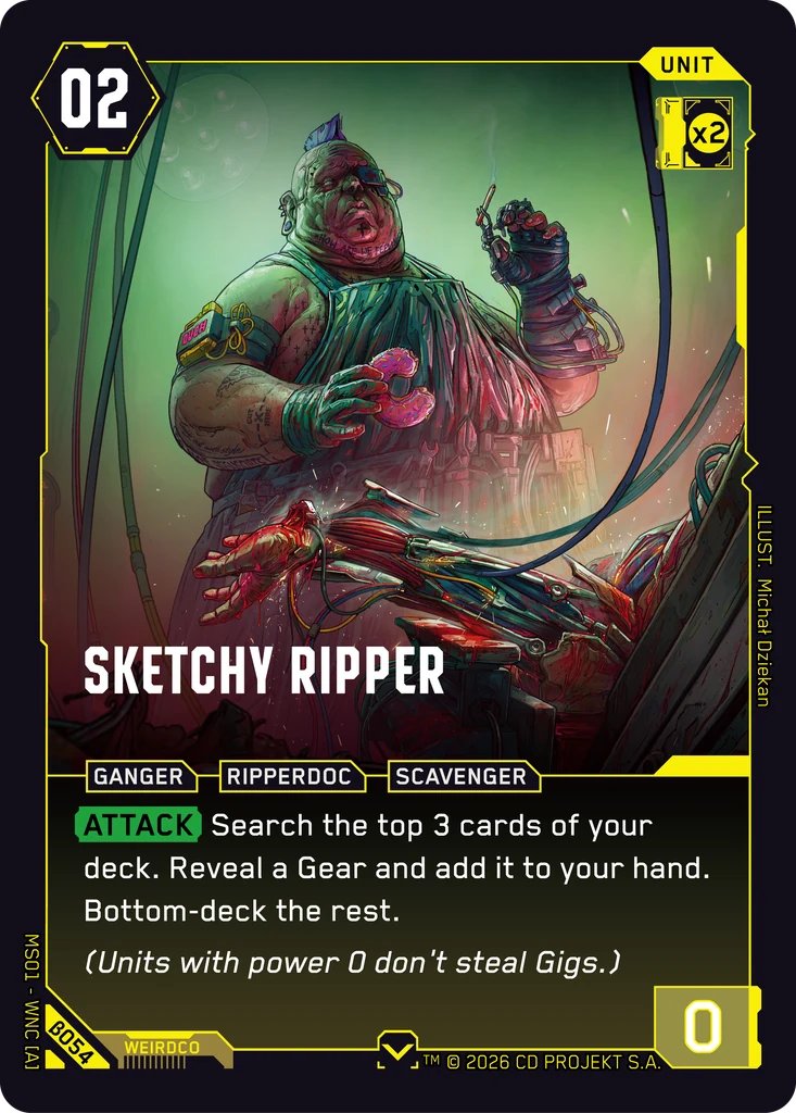 Sketchy Ripper, Welcome to Night City - Beta · B054