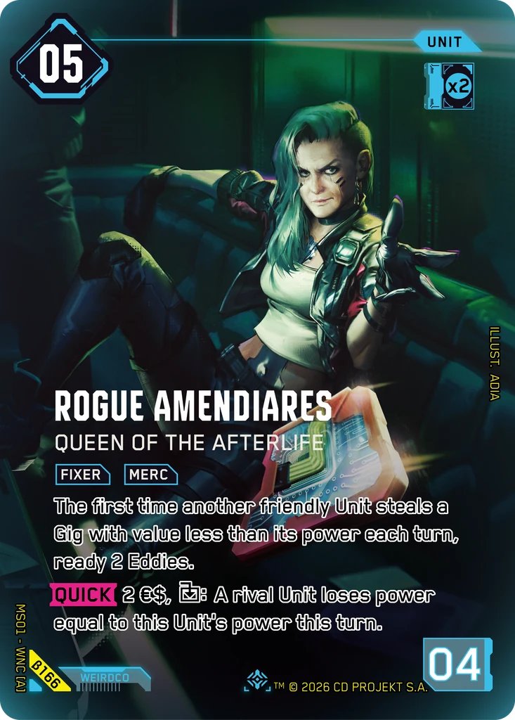 Rogue Amendiares - Queen of the Afterlife, Welcome to Night City - Beta · B166