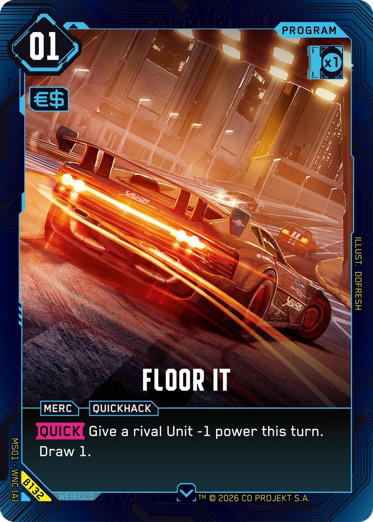 Floor It, Welcome to Night City - Beta · B132