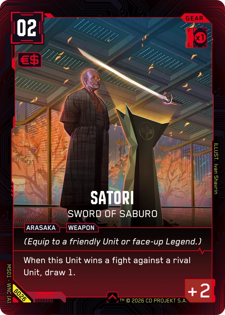 Satori - Sword of Saburo, Welcome to Night City - Beta · B026