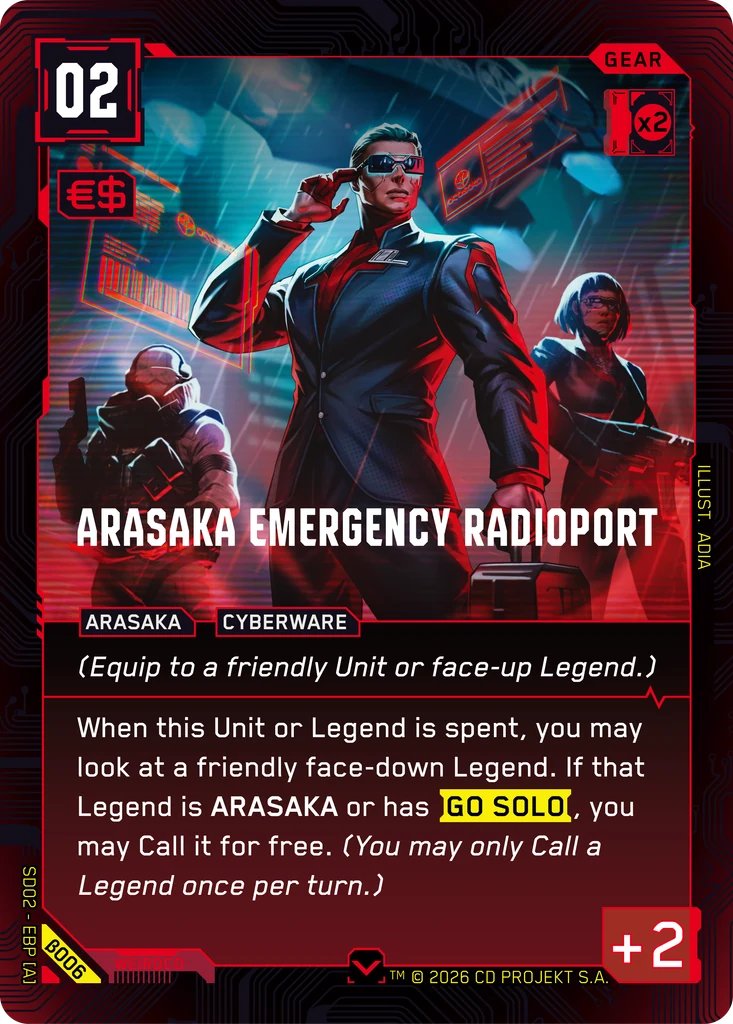 Arasaka Emergency Radioport, Embracing Power - Beta Starter Deck · B006