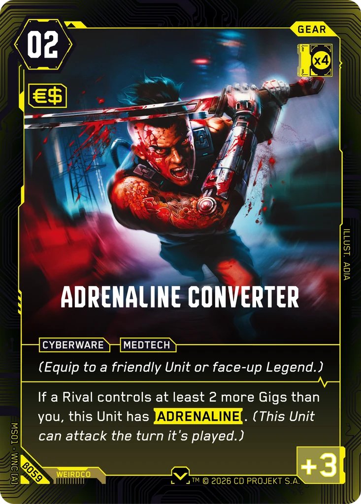 Adrenaline Converter, Welcome to Night City - Beta · B059