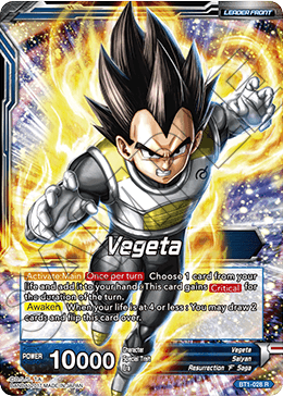 Vegeta // Super Saiyan Blue Vegeta, Galactic Battle · BT1-028