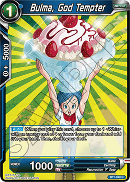 Bulma, God Tempter, Galactic Battle · BT1-040