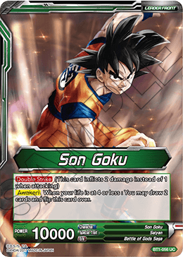 Son Goku // Super Saiyan God Son Goku, Galactic Battle · BT1-056