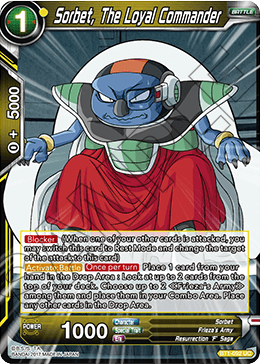 Sorbet, The Loyal Commander, Galactic Battle · BT1-092