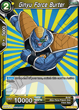 Ginyu Force Burter, Galactic Battle · BT1-097