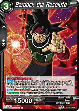 Bardock the Resolute, Rise of the Unison Warrior Pre-Release Cards · BT10-127