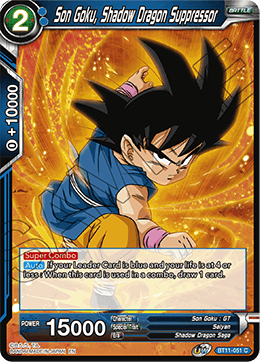 Son Goku, Shadow Dragon Suppressor, Vermilion Bloodline (2nd Edition) · BT11-051