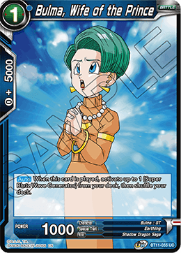 Bulma, Wife of the Prince, Vermilion Bloodline (2nd Edition) · BT11-055