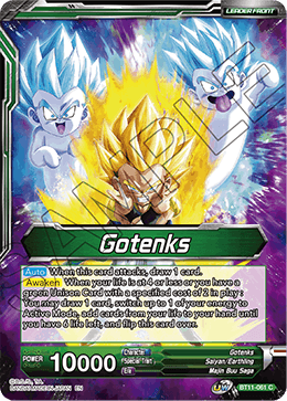 Gotenks // Gotenks, Extravagant Assault, Vermilion Bloodline Pre-Release Cards · BT11-061