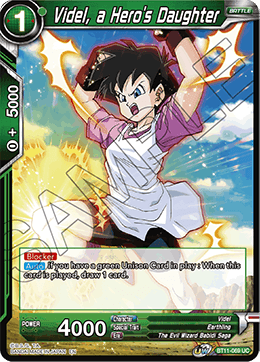 Videl, a Hero's Daughter, Vermilion Bloodline Pre-Release Cards · BT11-069