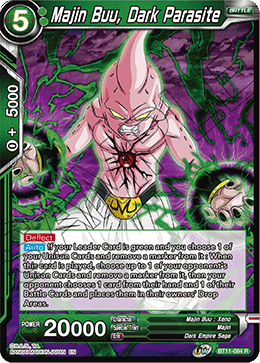 Majin Buu, Dark Parasite, Vermilion Bloodline Pre-Release Cards · BT11-084