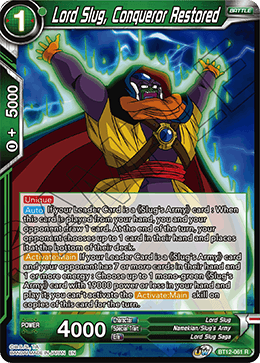 Lord Slug, Conqueror Restored, Vicious Rejuvenation Pre-Release Cards · BT12-061