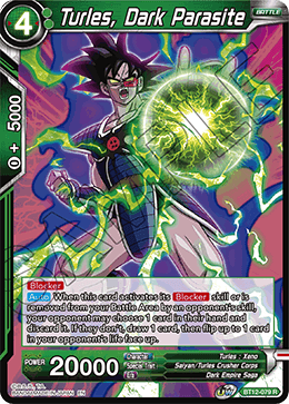 Turles, Dark Parasite, Vicious Rejuvenation Pre-Release Cards · BT12-079