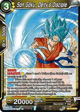 Son Goku, Deity's Disciple, Vicious Rejuvenation Pre-Release Cards · BT12-089