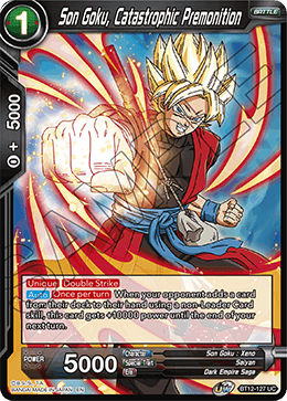 Son Goku, Catastrophic Premonition, Vicious Rejuvenation Pre-Release Cards · BT12-127