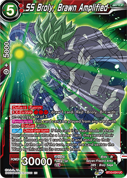 SS Broly, Brawn Amplified, Supreme Rivalry Pre-Release Cards · BT13-024