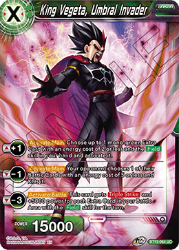 King Vegeta, Umbral Invader, Supreme Rivalry Pre-Release Cards · BT13-064