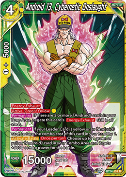 Android 13, Cybernetic Onslaught, Cross Spirits Pre-Release Cards · BT14-151