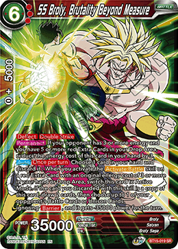 SS Broly, Brutality Beyond Measure, Saiyan Showdown · BT15-019