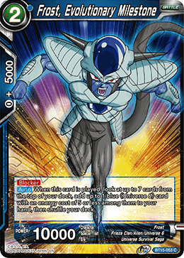 Frost, Evolutionary Milestone, Saiyan Showdown · BT15-053