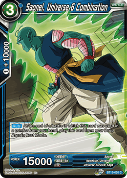 Saonel, Universe 6 Combination, Saiyan Showdown · BT15-055