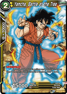 Yamcha, Battle at the Tree, Saiyan Showdown Pre-Release Cards · BT15-102