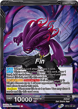 Fin // Fin, Apocalyptic Absorption, Saiyan Showdown Pre-Release Cards · BT15-121