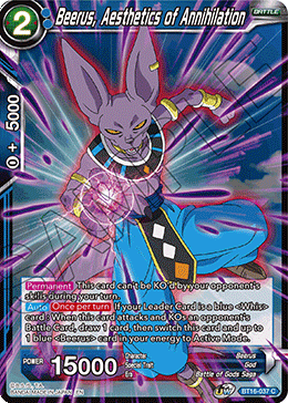 Beerus, Aesthetic of Annihilation, Realm of the Gods · BT16-037
