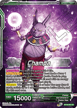 Champa // Champa, Victory at All Costs, Realm of the Gods Pre-Release Cards · BT16-047