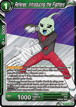 Referee, Introducing the Fighters, Realm of the Gods · BT16-066