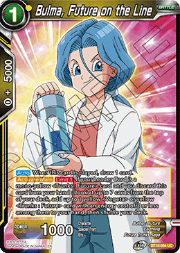 Bulma, Future on the Line, Realm of the Gods Pre-Release Cards · BT16-084