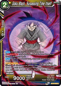 Goku Black, Surpassing Time itself, Realm of the Gods Pre-Release Cards · BT16-088