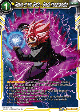 Realm of the Gods - Black Kamehameha, Realm of the Gods Pre-Release Cards · BT16-092