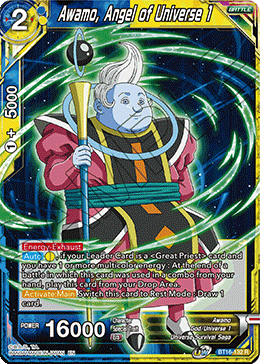 Awamo, Angel of Universe 1, Realm of the Gods Pre-Release Cards · BT16-132
