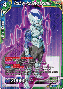 Frost, by Any Means Necessary, Realm of the Gods Pre-Release Cards · BT16-136