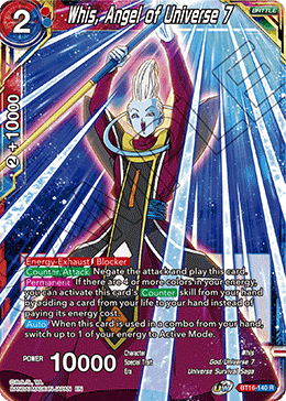 Whis, Angel of Universe 7, Realm of the Gods Pre-Release Cards · BT16-140